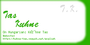 tas kuhne business card